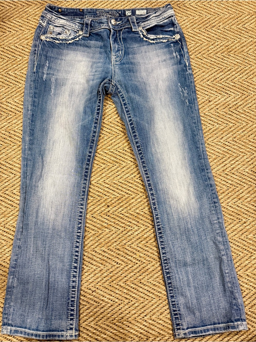Miss Me easy straight Women's size 29 Blue Washed Jeans